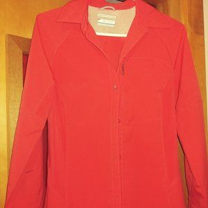 Red button down Omni-shade from Columbia